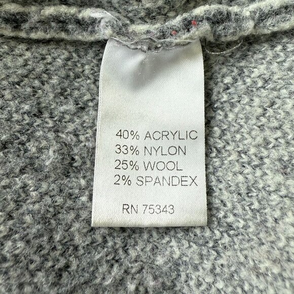 Cocogio Wool Blend Knit Button-Up Blazer Jacket Womens Large Gray Made in Italy - Picture 8 of 10